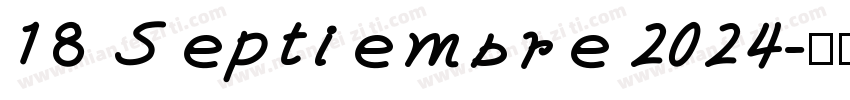 18 Septiembre 2024字体转换